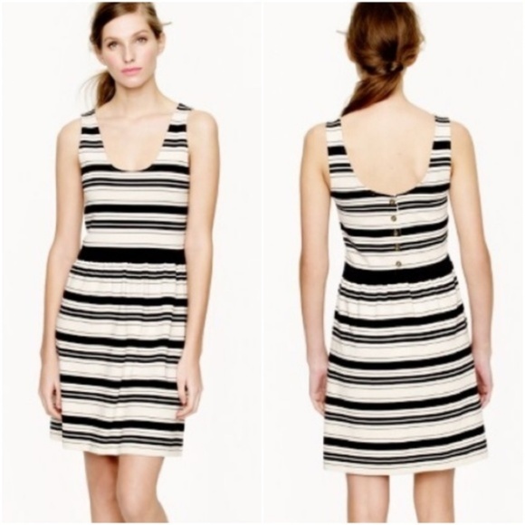 3/25 SALE J.CREW Striped Fit Flare Villa Dress XXS - Picture 1 of 8